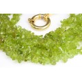 opulent colier "multi strand" PERIDOT. atelier Sito. Italia